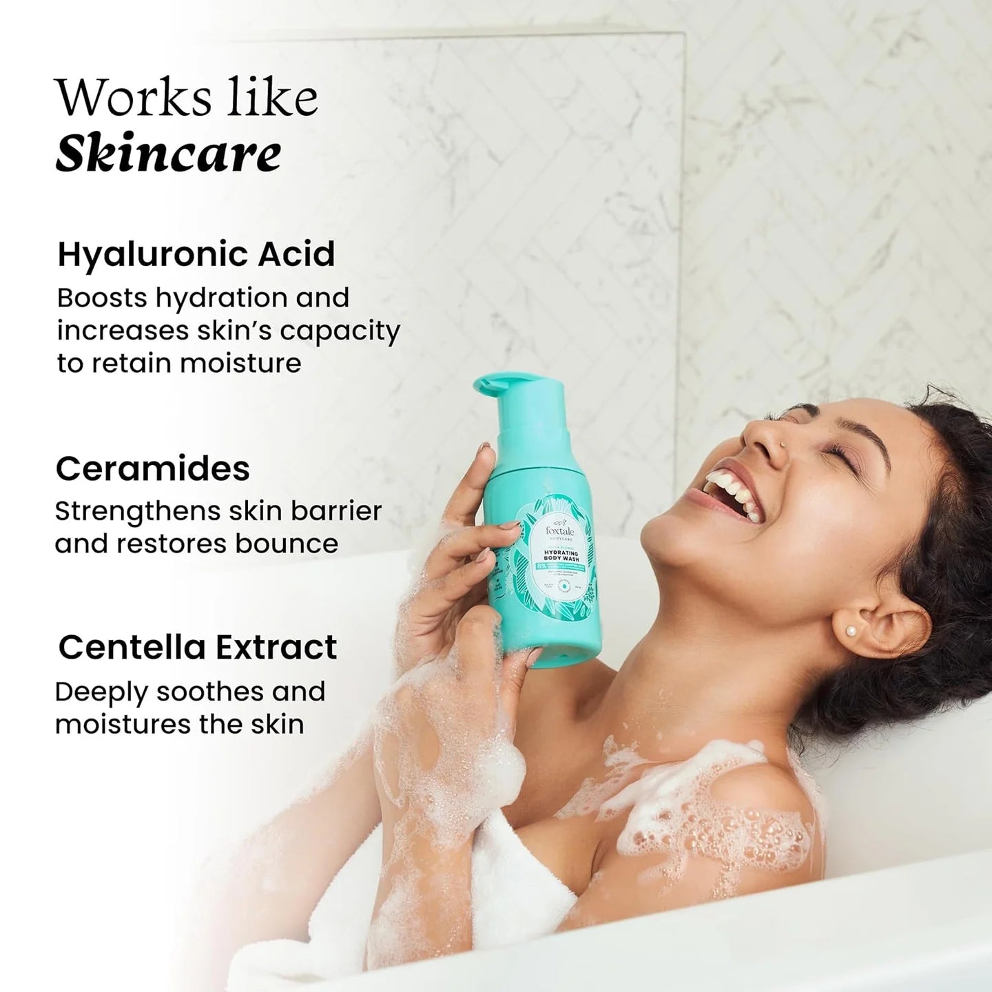 Foxtale Hydrating Body Wash|With Hyaluronic Acid & Ceramides (250 ml)