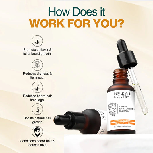 Nourish Mantra Advanced Beard Growth Oil Serum