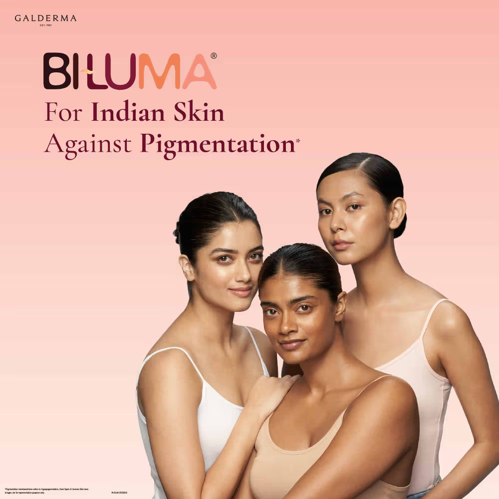 Biluma Skin Brightening Lotion, Vitamin E, Fades Fine Lines & Wrinkles, for Glowing Skin (45 g)