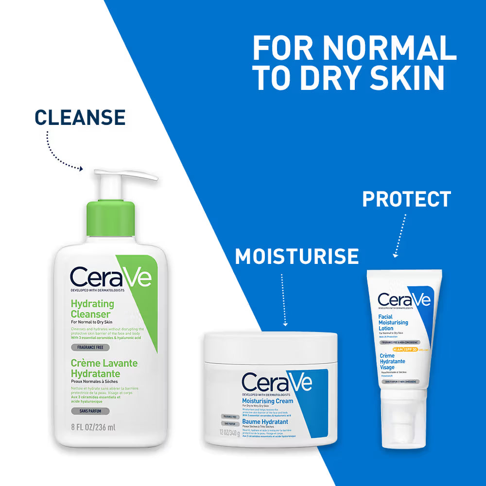 CeraVe AM Facial Moisturizing Lotion With Sunscreen SPF 30 UVB + UVA, Dermatologist Recommended Day Cream