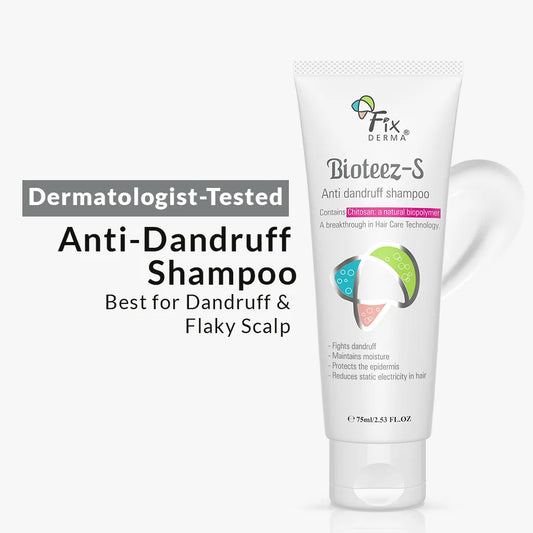 Fix Derma Bioteez-S - Anti Dandruff Shampoo | For Dandruff-Free and Revitalized Hair
