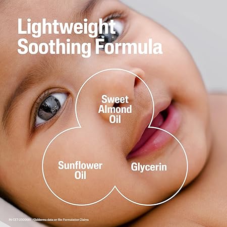 Cetaphil Baby Soothing Moisturising Cream 100 g for Newborns & Babies | 48H Hydration & 8H Skin Barrier Protection | With Glycerin, Sunflower Seed Oil & Sweet Almond Oil | Gentle Face & Body Moisturiser