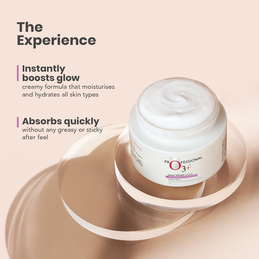 O3+ Night Repair Cream Brightening & Glow Boosting Dermal Zone (50gm)