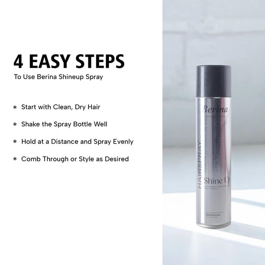 Berina Professional | Hair Shine-Up Spray | 300ml | Adds Shine and Hold