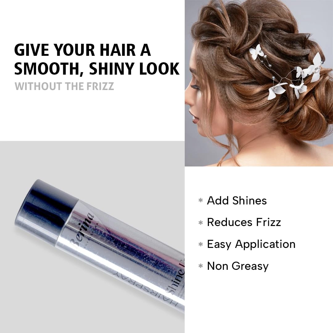 Berina Professional | Hair Shine-Up Spray | 300ml | Adds Shine and Hold