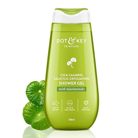 Dot & Key Watermelon + Glycolic Fresh & Cool Shower Gel For Glowing Skin | For All Skin Types | Hydrates Skin & Gently Exfoliates | Non Drying | 250 ml