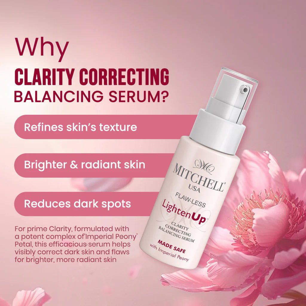 Mitchell USA FLAW-LESS LightenUp Clarity Correction Balancing Serum