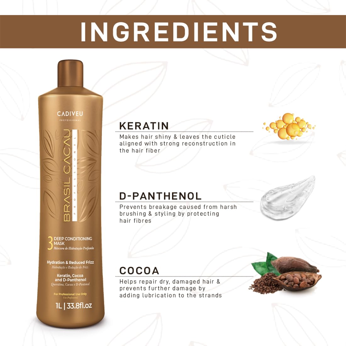 Cadiveu Professional Brasil Cacau Deep Conditioning Mask (1000ml)