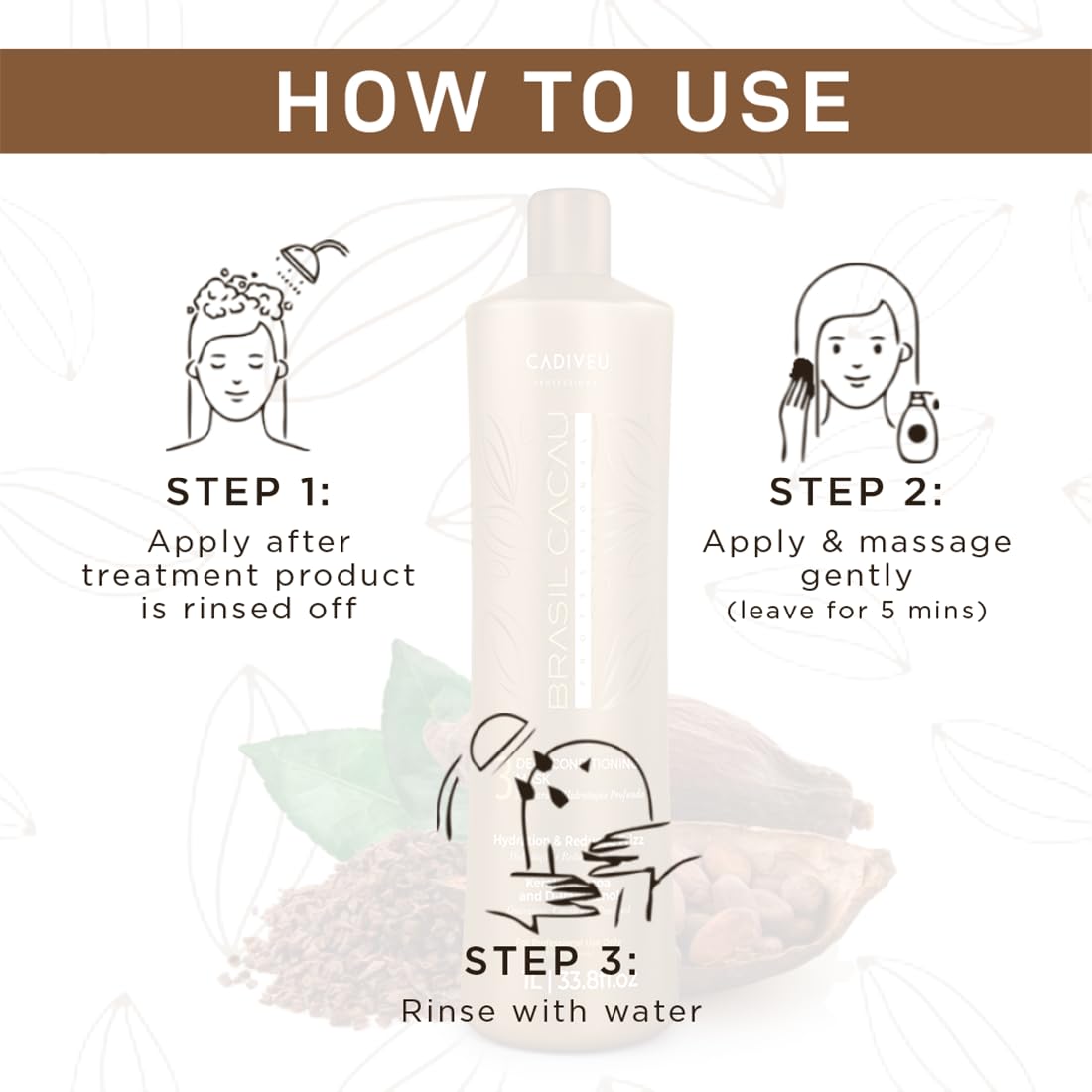 Cadiveu Professional Brasil Cacau Deep Conditioning Mask (1000ml)