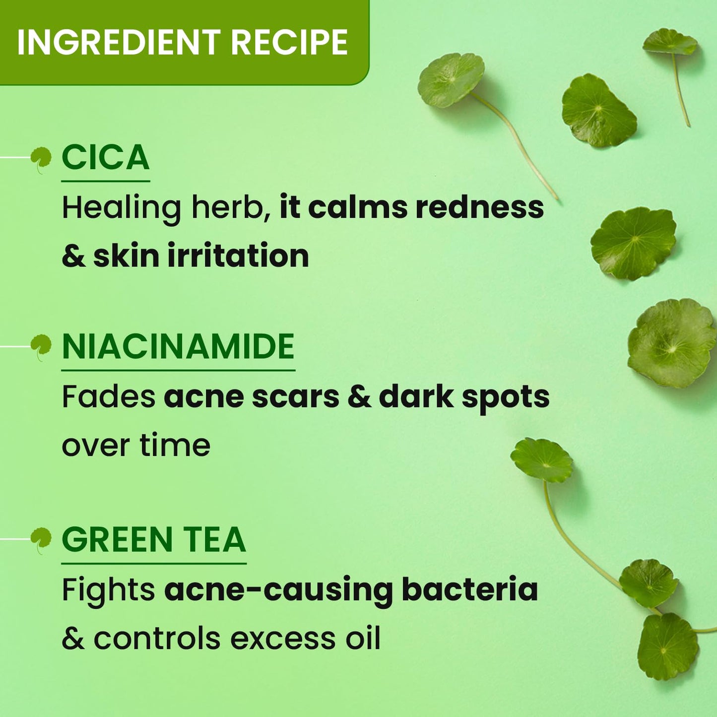 Dot & Key Cica Calming Skin Clarifying Toner With Niacinamide & Green Tea, Acne & Oil Control