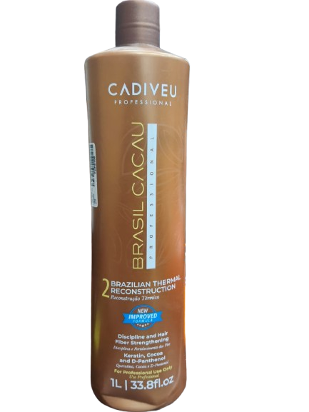 Cadiveu Professional Brasil Cacau Brazilian Thermal Reconstruction Keratin Treatment 1L