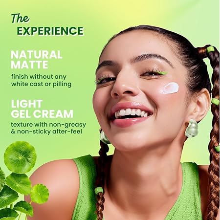 Dot & Key CICA Calming Mattifying Sunscreen SPF 50 PA++++ In-Vivo Tested | For Oily Acne Prone & Sensitive Skin | UVA/UVB Protection | No White Cast, Ultra Light, Fragrance Free & Quick Absorbing | 80g