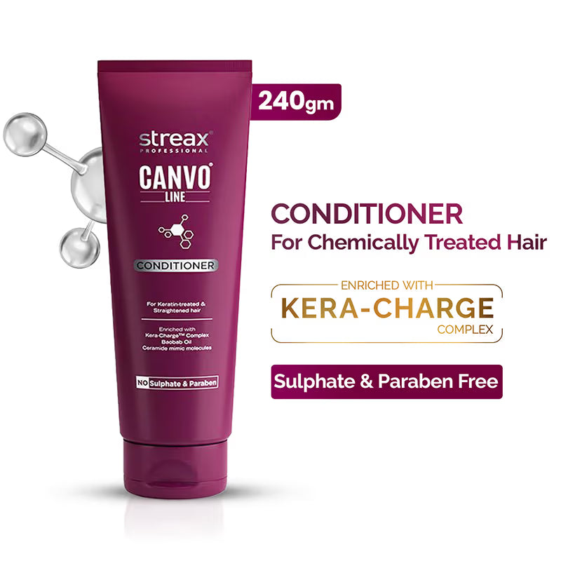 Streax Professional Canvoline Conditioner With Kera-Charge & Baobab Oil