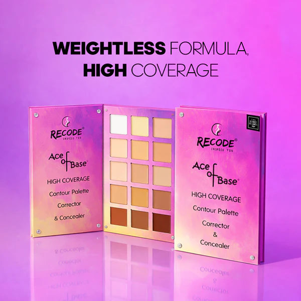 Recode Beauty Concealer, Colour Corrector & Contour Palette - 52 G