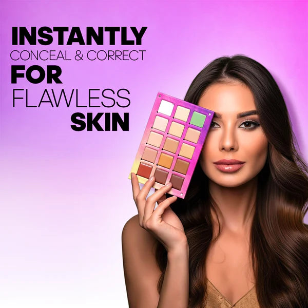 Recode Beauty Concealer, Colour Corrector & Contour Palette - 52 G