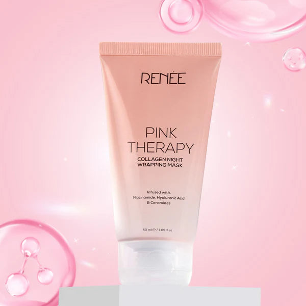 RENEE Pink Therapy Collagen Night Wrapping Anti-Aging Face Mask