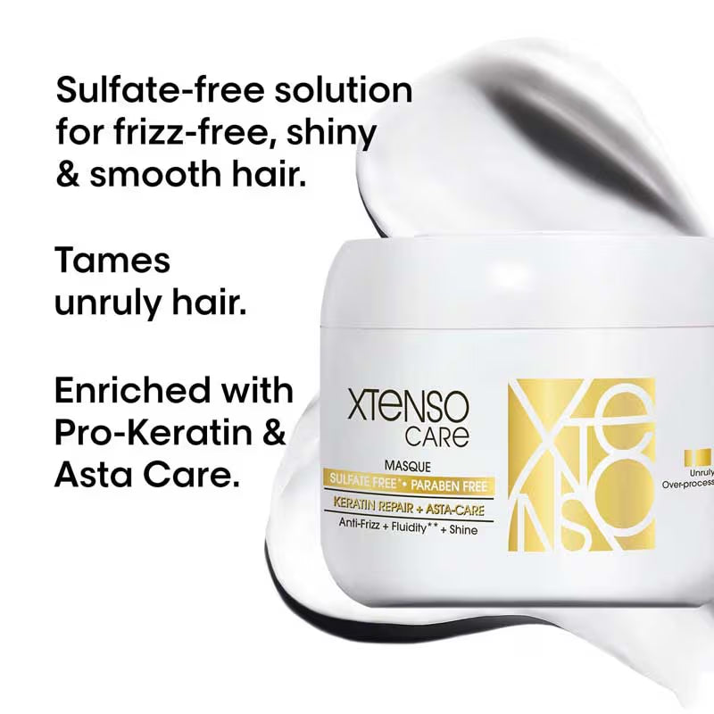 Loreal Professionnel Paris Xtenso Care Sulfate-Free Masque For Frizz-Free, Shiny & Manageable Hair | 196g