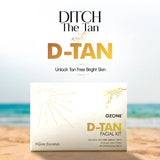 Ozone D-Tan Facial Kit Unlock Tan free bright skin