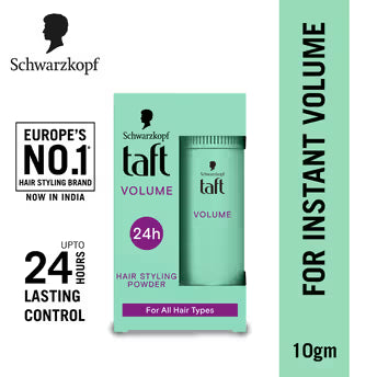 Schwarzkopf TAFT Instant Hair Styling Volume Powder For Fuller Volume & Thickness, Lasts 24 Hours