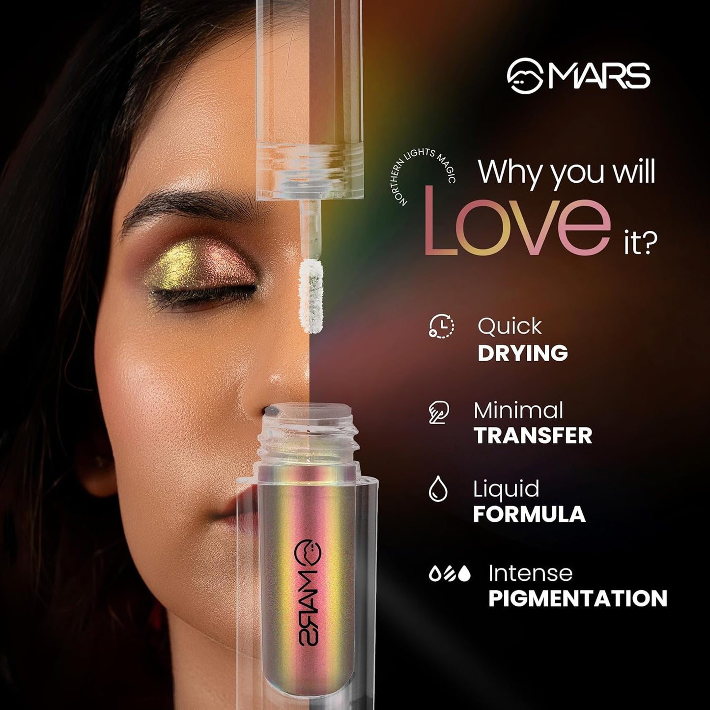 MARS Northern Lights Liquid Eyeshadow With Dual-Tone | 1.8ml