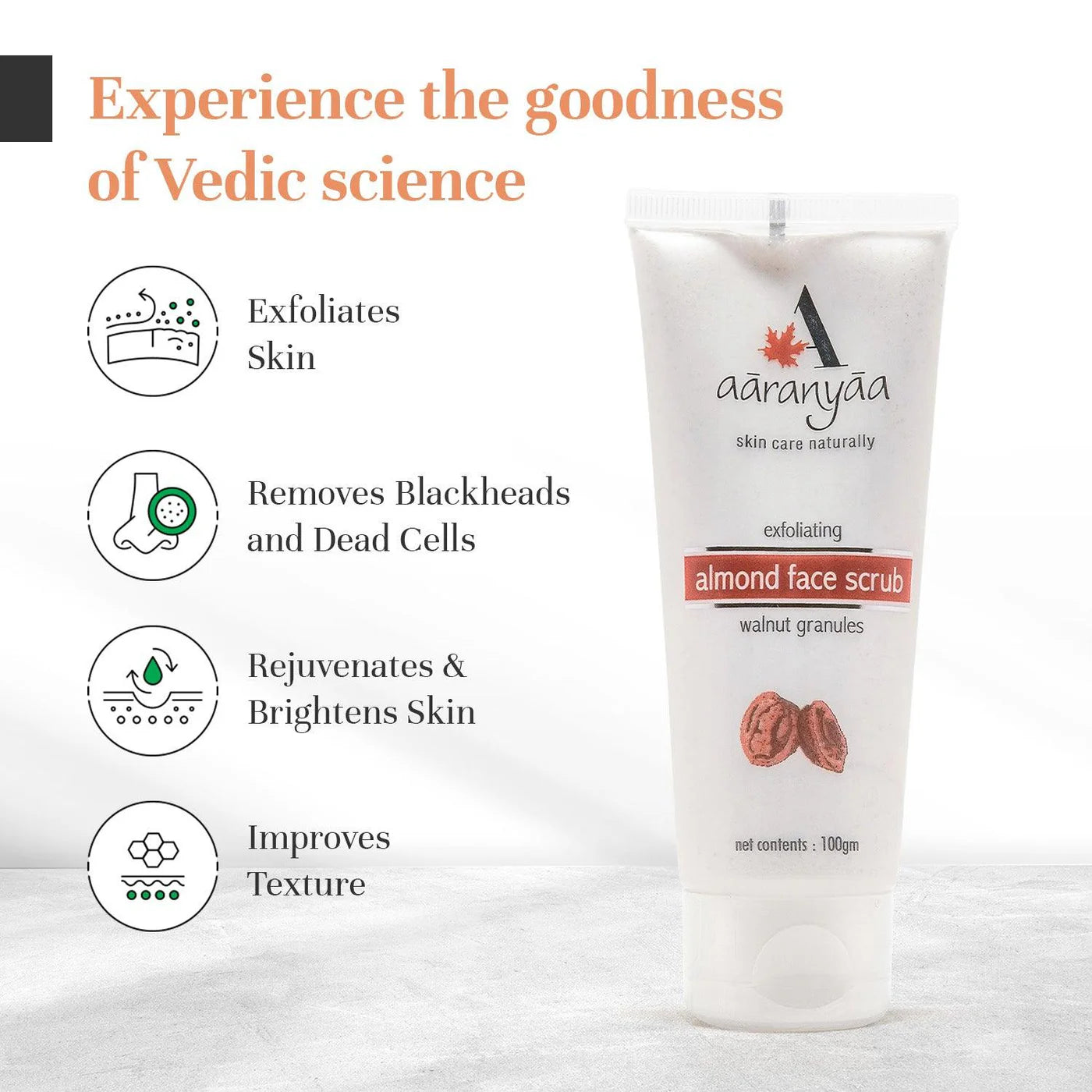 Aaranyaa Exfoliating Almond Face Scrub | 100g