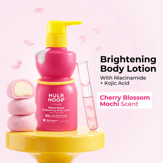 HULA HOOP By foxtale Brightening Body Lotion with Niacinamide & Kojic Acid