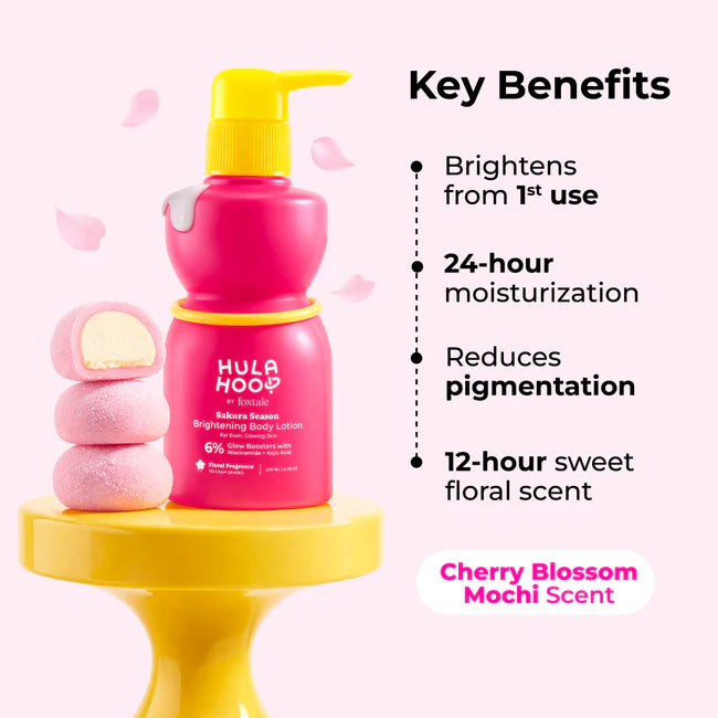 HULA HOOP By foxtale Brightening Body Lotion with Niacinamide & Kojic Acid