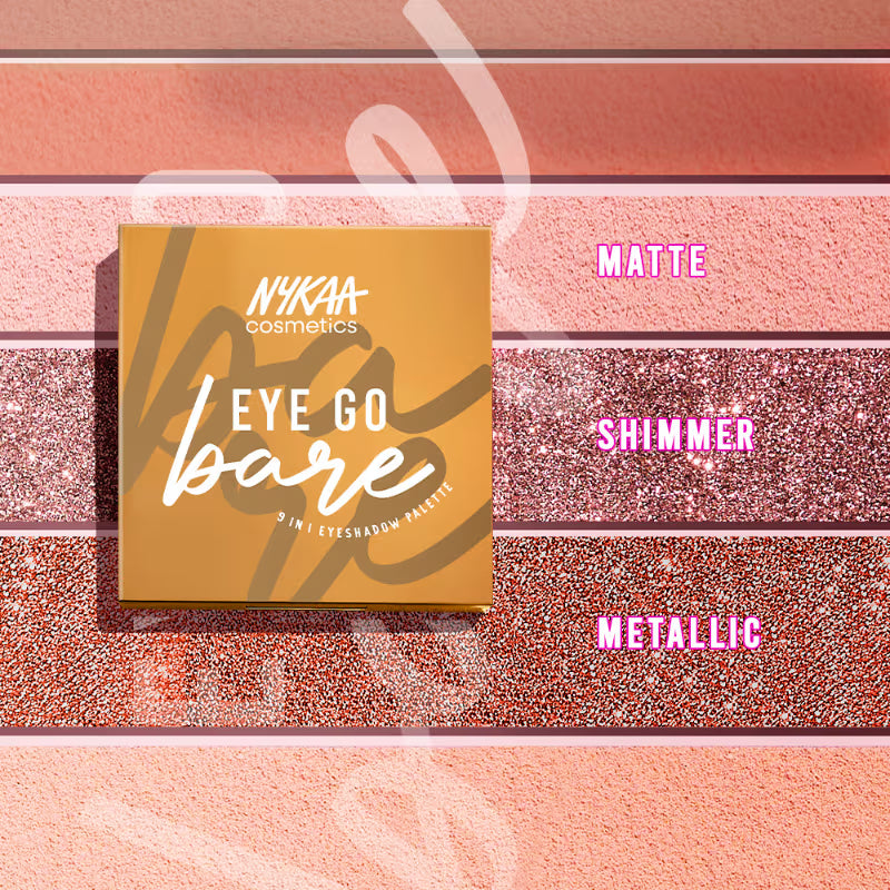 Nykaa Cosmetics Eye Go Bare 9 in 1 Highly Blendable Eyeshadow Palette