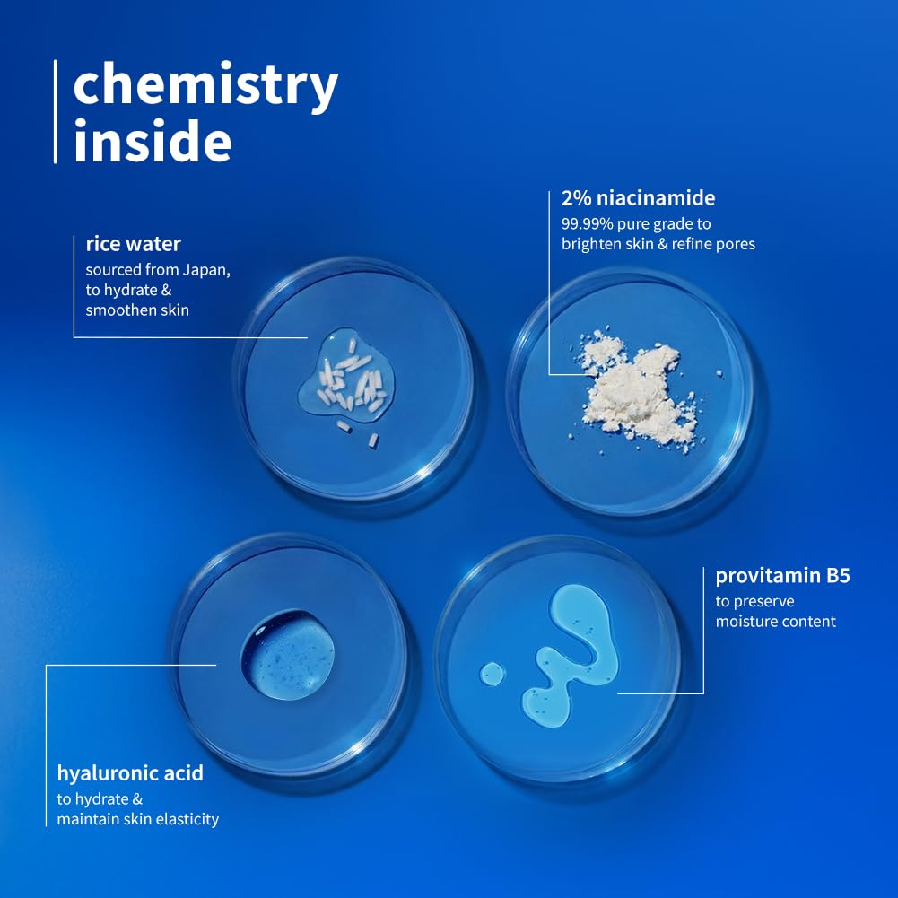 Plum 2% Niacinamide & Rice Water Face Wash 100ml | Hydrates & Brightens Skin | Softens & Smoothens Skin | Gentle & Non-Drying | Gently Cleanses 99% pore clogging impurities | Women & Men |