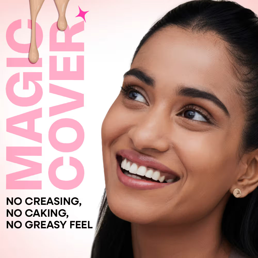 Nykaa Cosmetics Magic Cover Full Coverage Matte Cushion Foundation with SPF 50 PA++++ - 415N Medium
