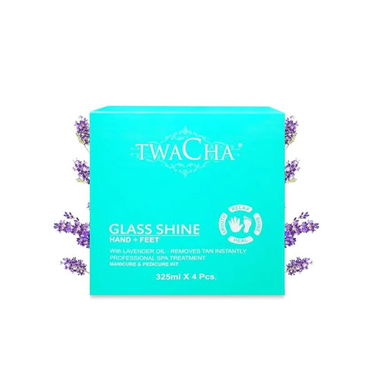 TWACHA Glass Shine Pedicure-Manicure Hand & Foot Care Kit with Lavender Oil (1400 ml, Set of 4)