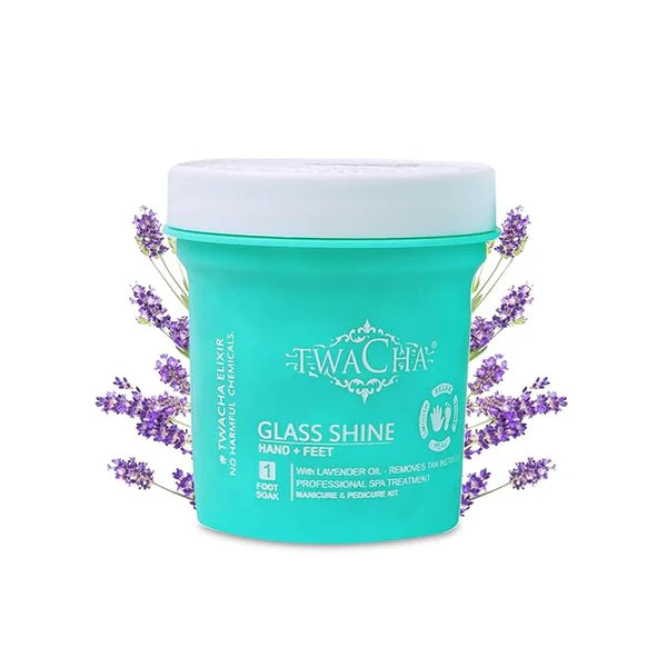 TWACHA Glass Shine Pedicure-Manicure Hand & Foot Care Kit with Lavender Oil (1400 ml, Set of 4)