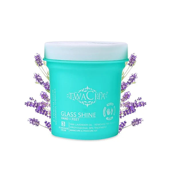 TWACHA Glass Shine Pedicure-Manicure Hand & Foot Care Kit with Lavender Oil (1400 ml, Set of 4)