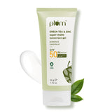 Plum Green Tea & Zinc Super-Matte Gel Sunscreen SPF 50 PA ++++ | 50g | Formulated for Oily, Combination and Acne Prone Skin | Protects & Controls Oil | Lightweight, No White Cast & Non-Sticky | Vegan |
