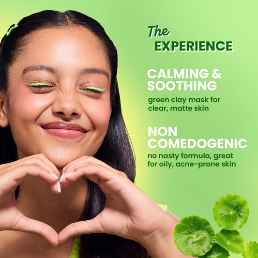 Skin Care Pollution + Acne Defense Green Clay Mask | With Salicylic Acid, Matcha Tea | For Dark Spots, Oily, Acne Prone Skin | 85 gm