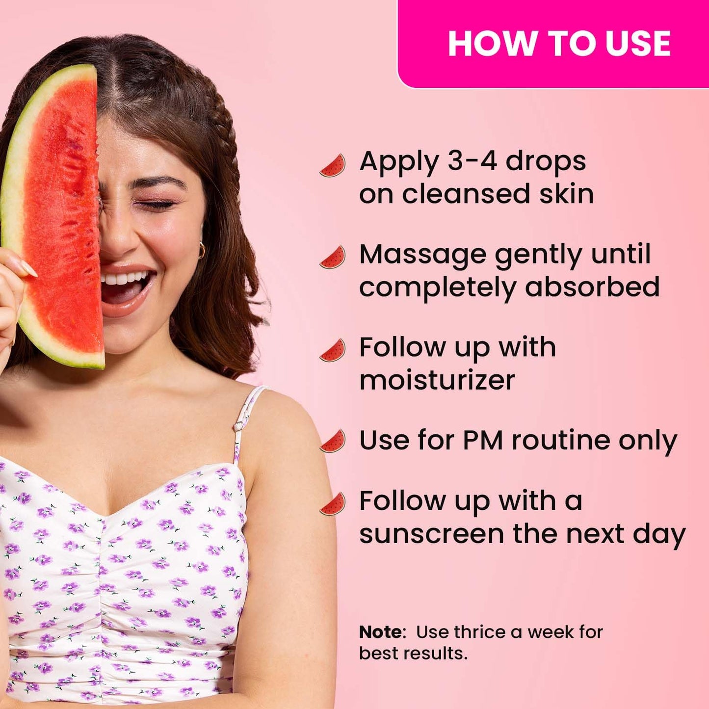 Dot & Key Watermelon + 10% Glycolic Gentle Exfoliating Face Serum, With Kojic, Controls Excess Oil (20ml)