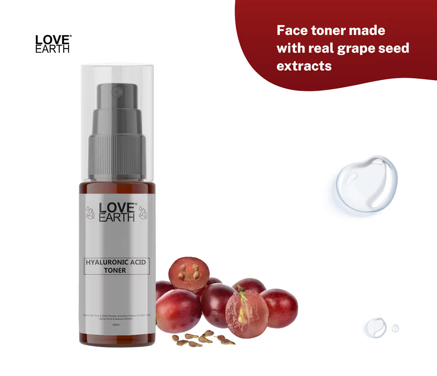 Love Earth Hyaluronic Acid Toner (100ml)