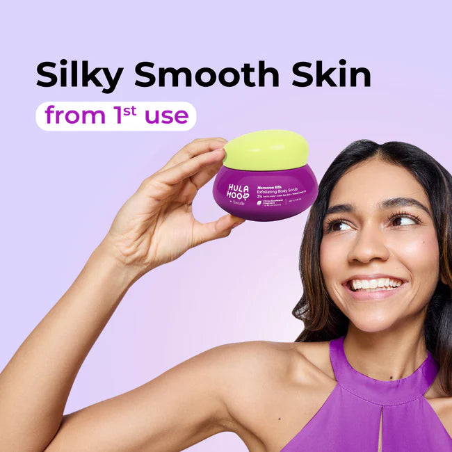 Hula Hoop by foxtale Exfoliating Body Scrub with 2% Lactic Acid