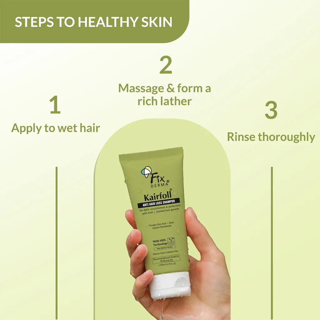 Fix Derma Kairfoll Anti Hair Loss Shampoo | Vital Amino Acids to Revitalize and Promote Hair Growth