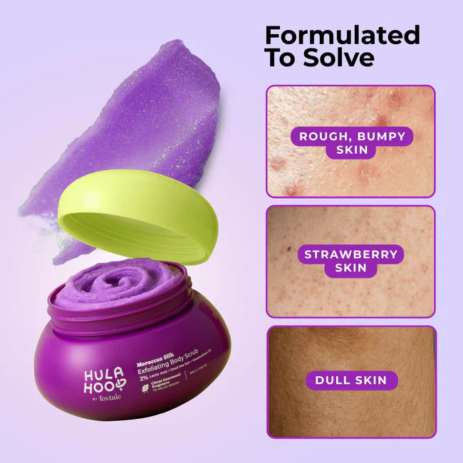 Hula Hoop by foxtale Exfoliating Body Scrub with 2% Lactic Acid