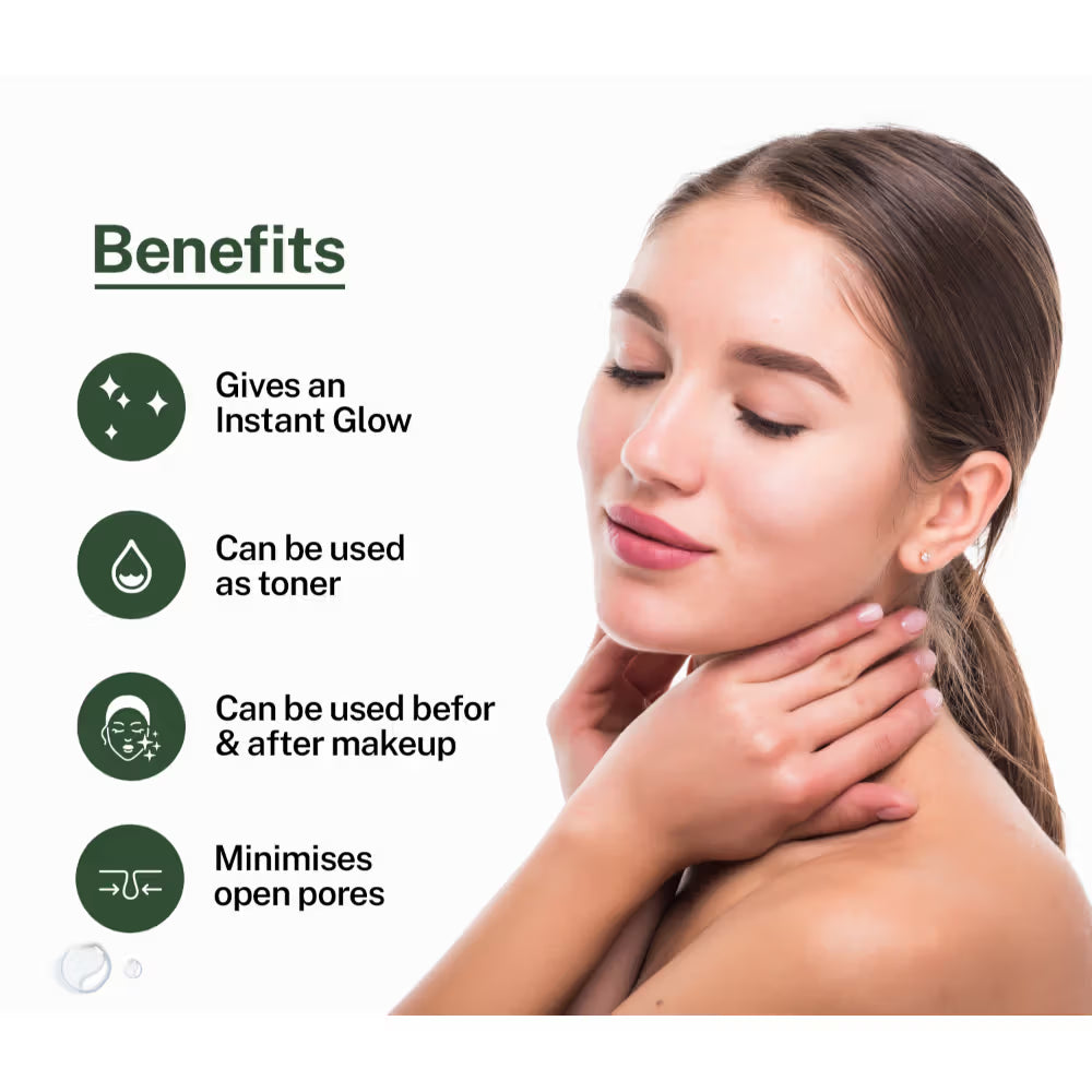 Love Earth Jasmine Mogra Face Mist Toner with Jasmine Oil for Instant Glow & Even Skin Tone (100ml)