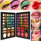 De'Lanci Just Dance 78 Color Eyeshadow Makeup Palette, Matte, Shimmers And Glitter Highly Pigmented Eye Long Lasting, Waterproof With Blush/Highlighter/Contour Bronzer/Lips
