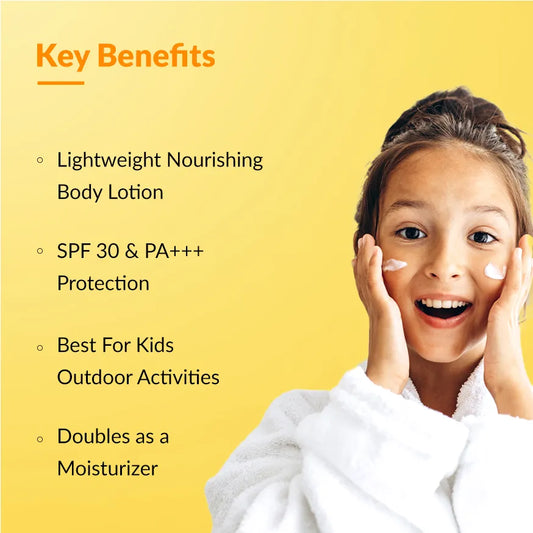 Shadow Kids SPF 30+ Lotion | A Hypoallergenic Sunscreen for delicate skin of kids 75g