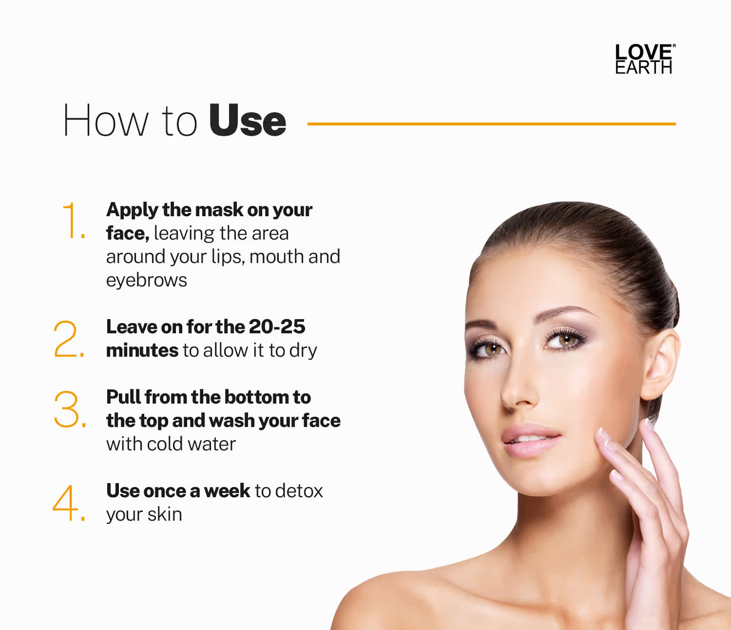 Love Earth Charcoal Peel off Mask (50g)