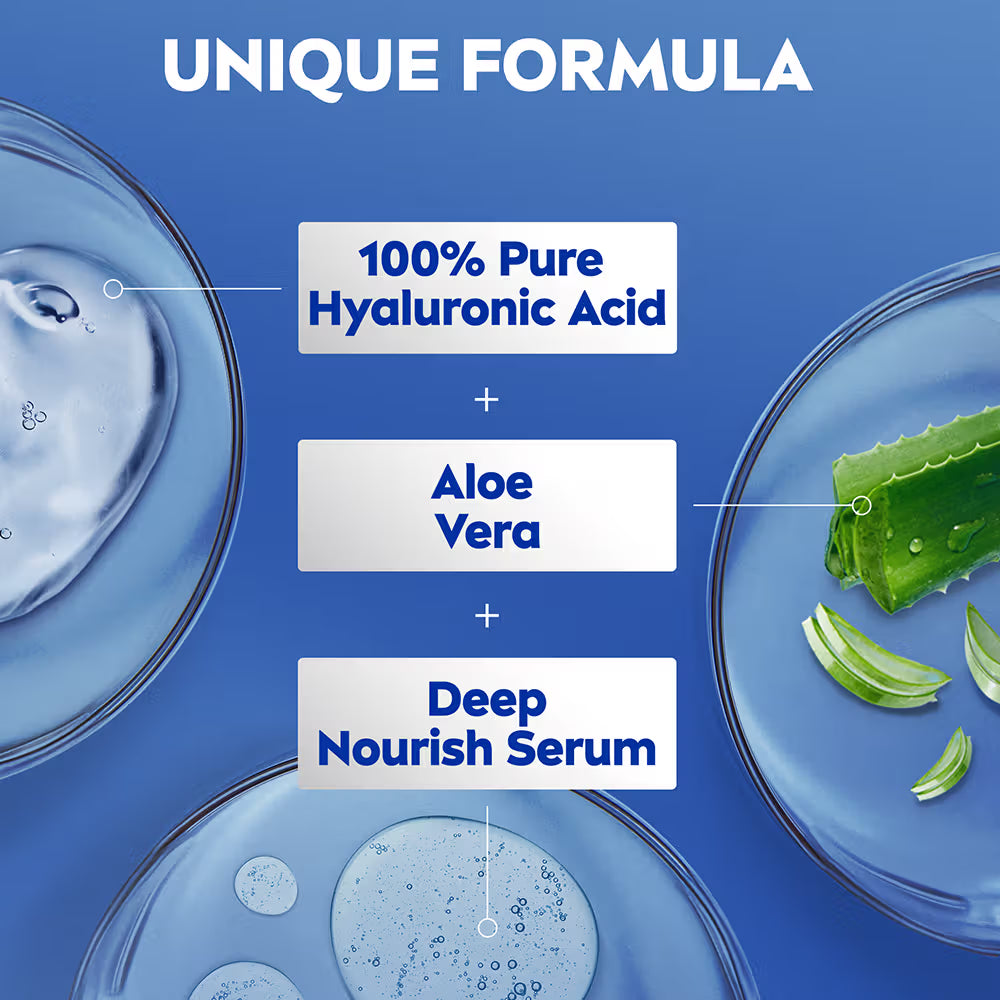 NIVEA 100% NATURAL ALOEVERA Body lotion- 5 in 1 COMPLETE CARE for 48H Refreshing moisturization (200ml)