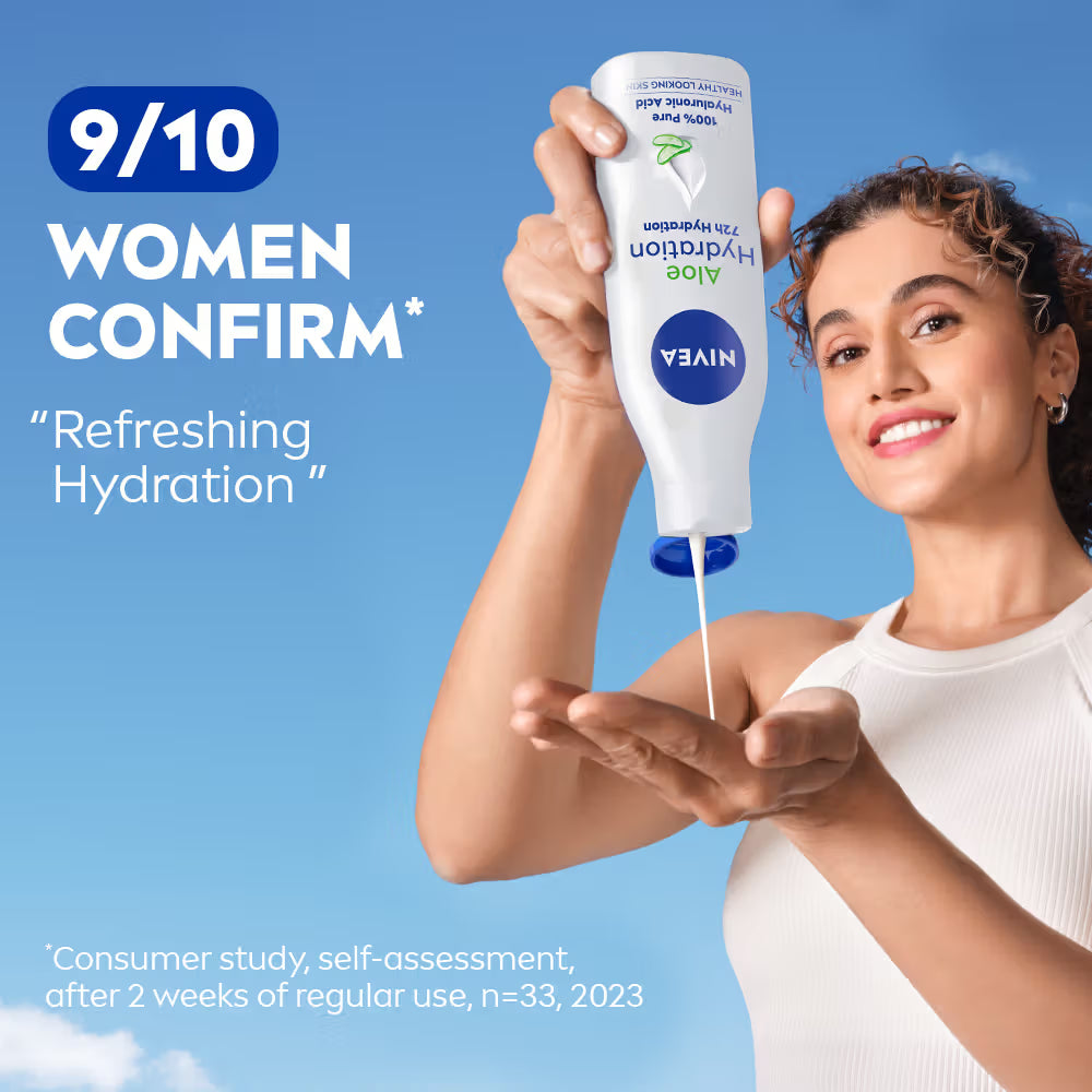 NIVEA 100% NATURAL ALOEVERA Body lotion- 5 in 1 COMPLETE CARE for 48H Refreshing moisturization (200ml)
