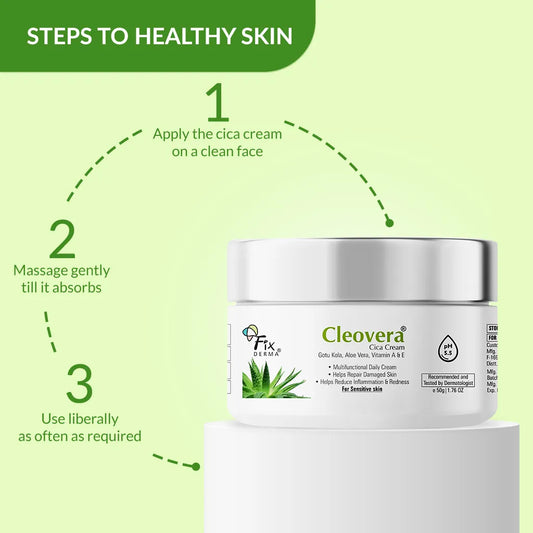 Fix Derma Cleovera Cica Cream | Hydrates & Strengthens the Natural Skin Barrier