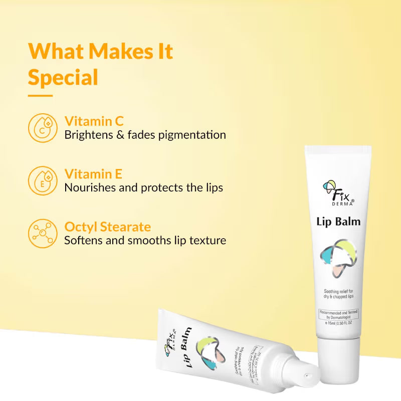 Fixderma Lip Balm For Dark And Winter Dry Lips (15ml)