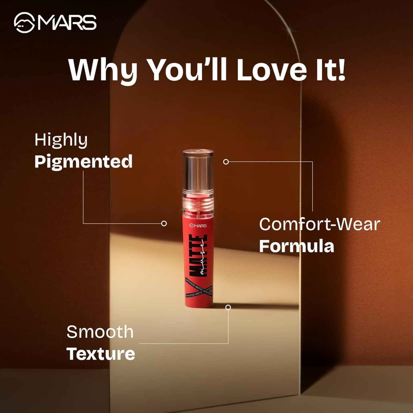 MARS Matte Muse Mousse Lipstick (3ml)