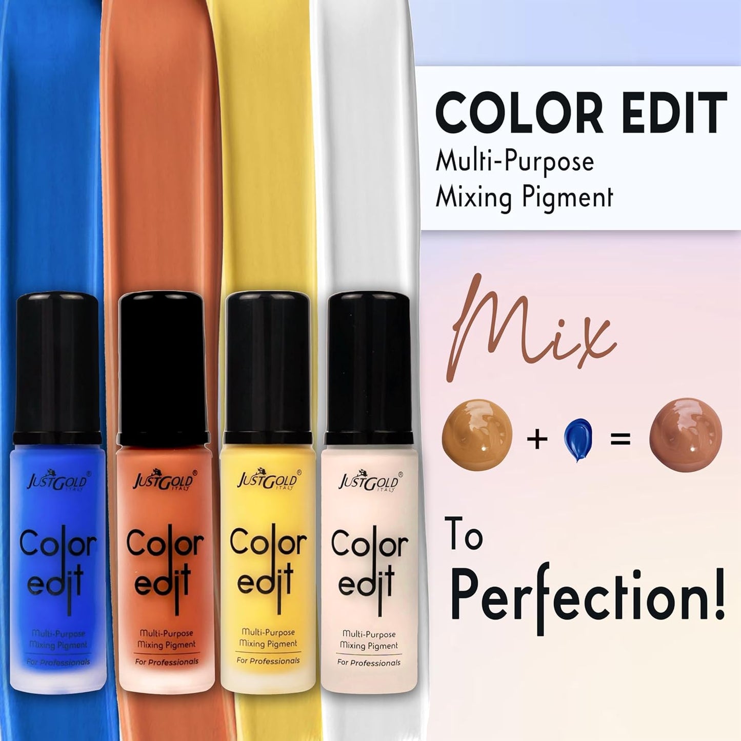 Justgold Color Edit Multipurpose Mixing Pigments (Blue, 30ML)